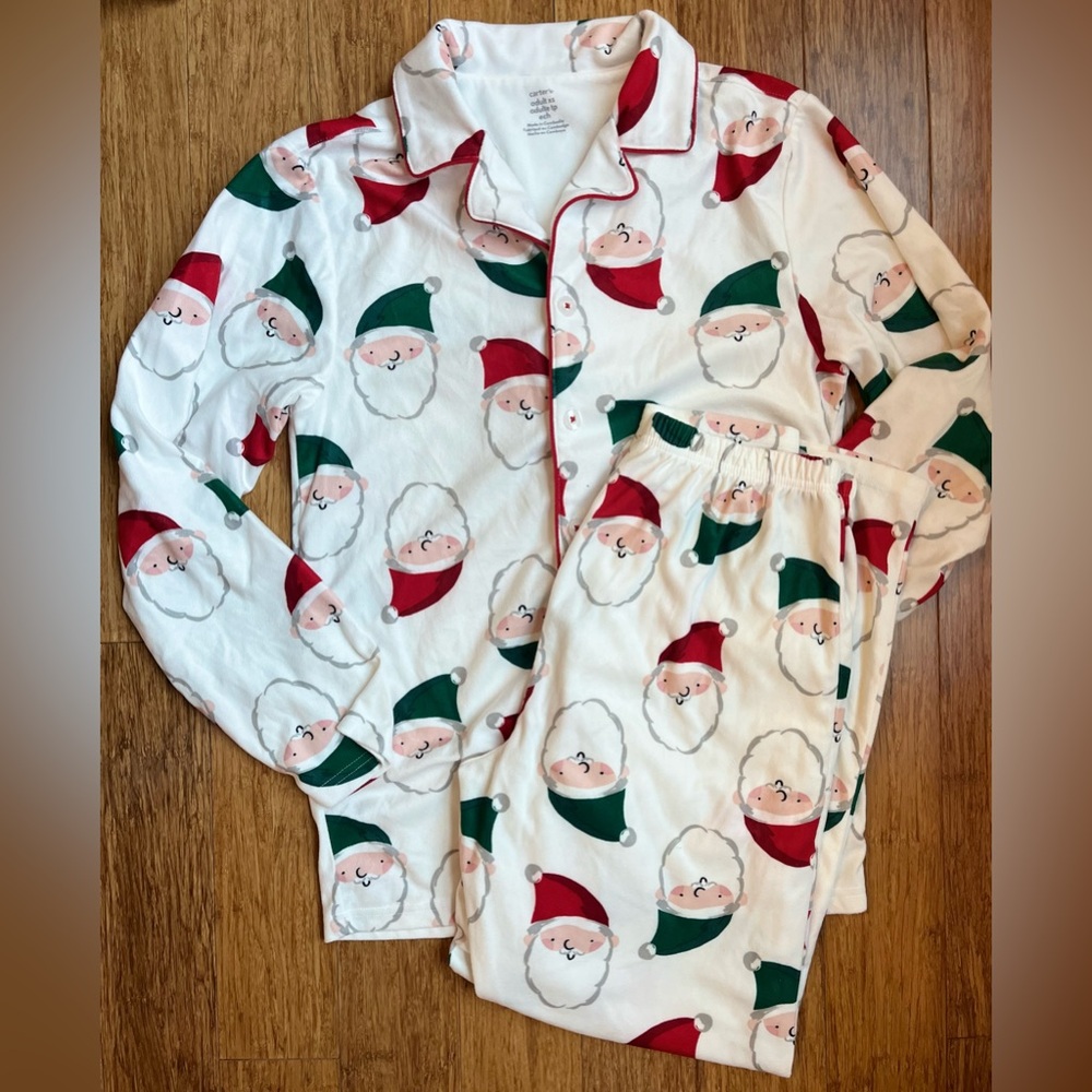 Carter’s Adult Christmas Pajama Set size XS Santa